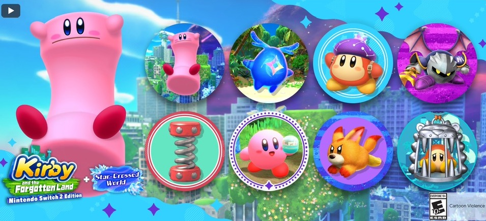 Nintendo Switch Online Launches New Kirby and the Forgotten Land Icons for Platinum Points
