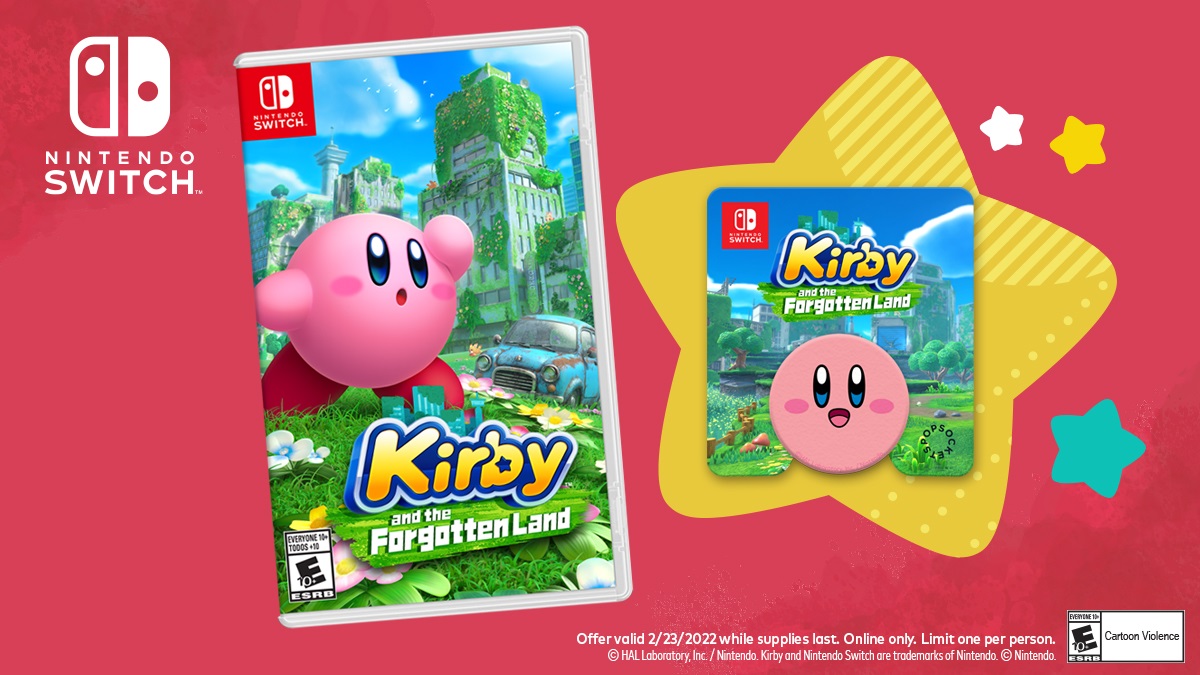 Kirby et le Monde Oublié (sortie le 25 mars) Kirby-Forgotten-Land-pre-order-bonus-Walmart