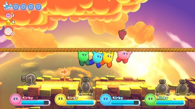 Kirby's Return to Dream Land Deluxe character outlines