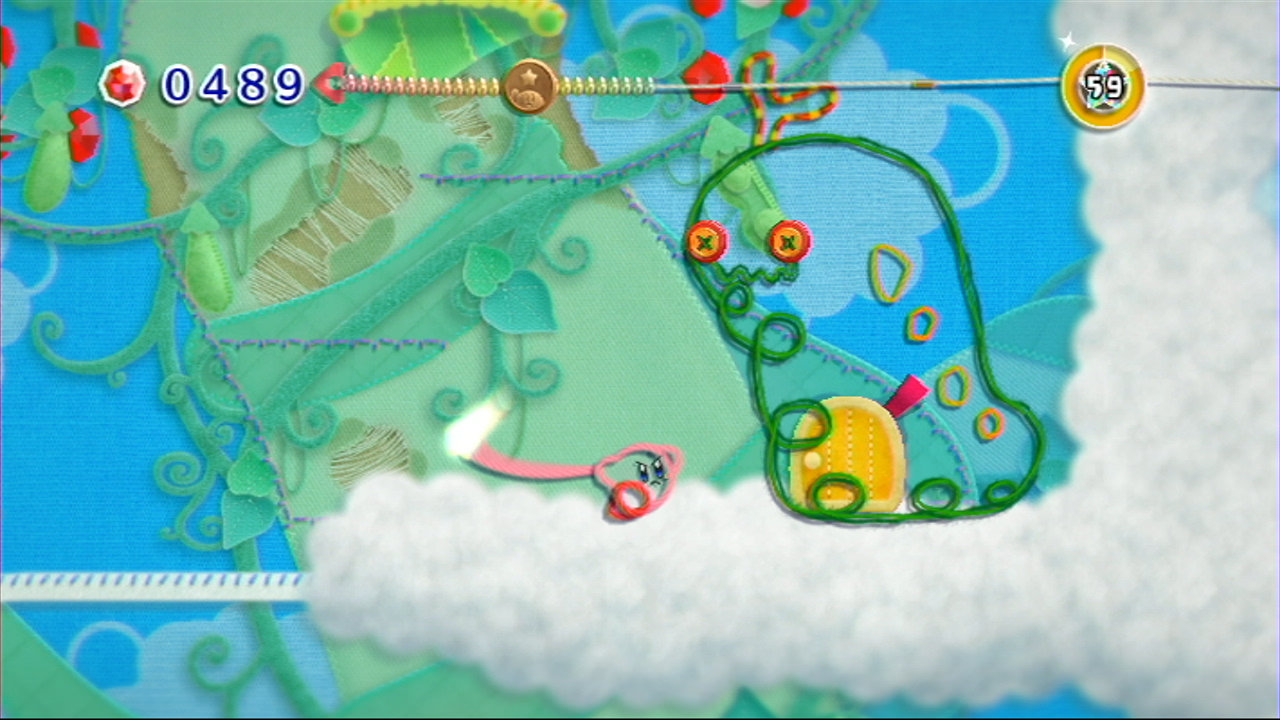 More Kirby's Epic Yarn Wii U footage (Wii download)