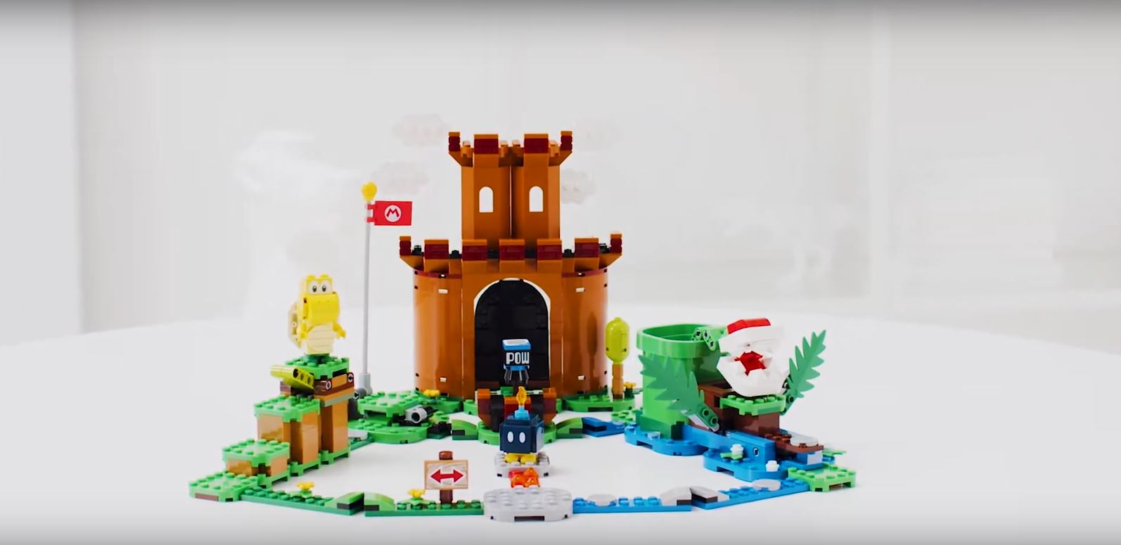 Mario lego set video hot sale