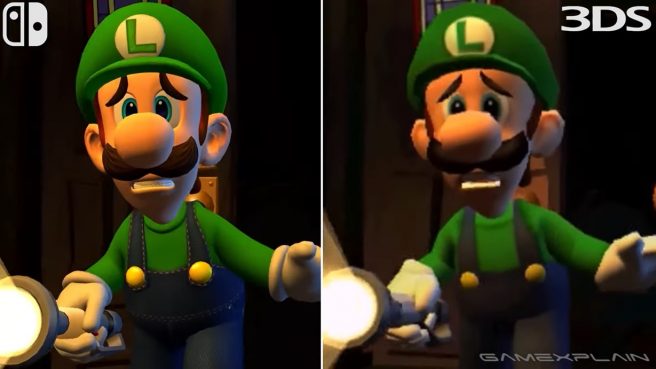 Luigi's Mansion 2 Switch 3DS graphics comparison