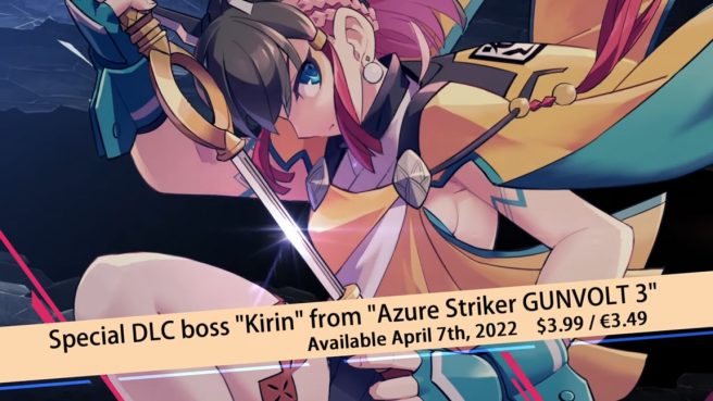 Luminous Avenger iX 2 azure striker gunvolt 3 Kirin