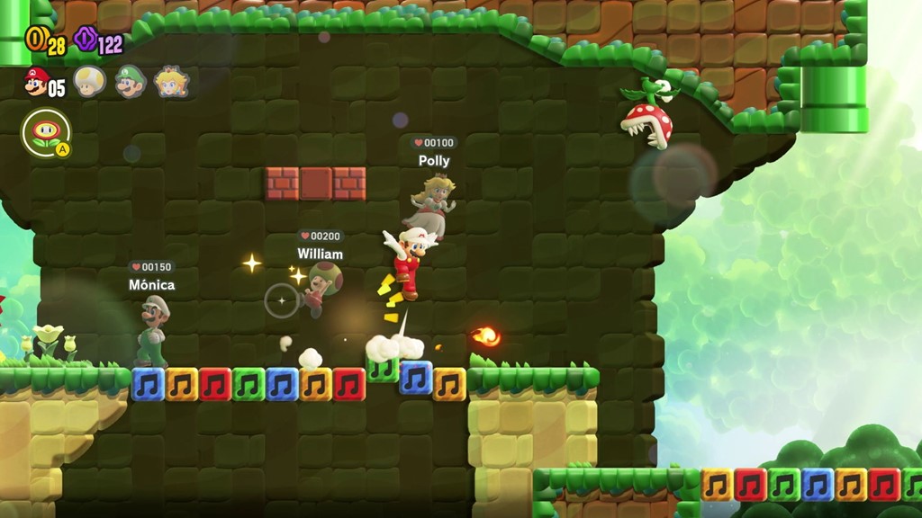 Does Super Mario Bros. Wonder have local and online co-op?