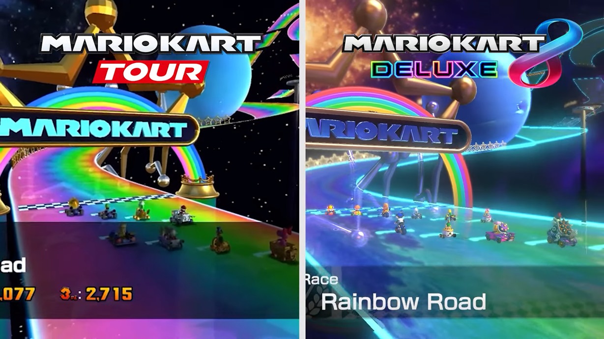 Mario Kart 8 Vs Mario Kart 8 Deluxe: VIDEO COMPARISON