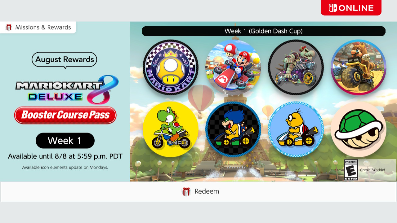 Mario Kart 8 and Xenoblade Chronicles 3 Switch icons are out now