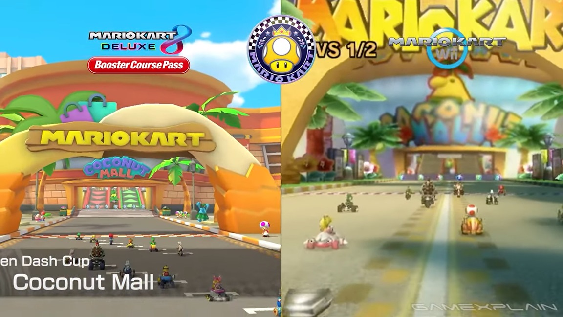 Mario Kart 8 Deluxe Booster Course Pass Dlc Graphics Comparison Video 1372