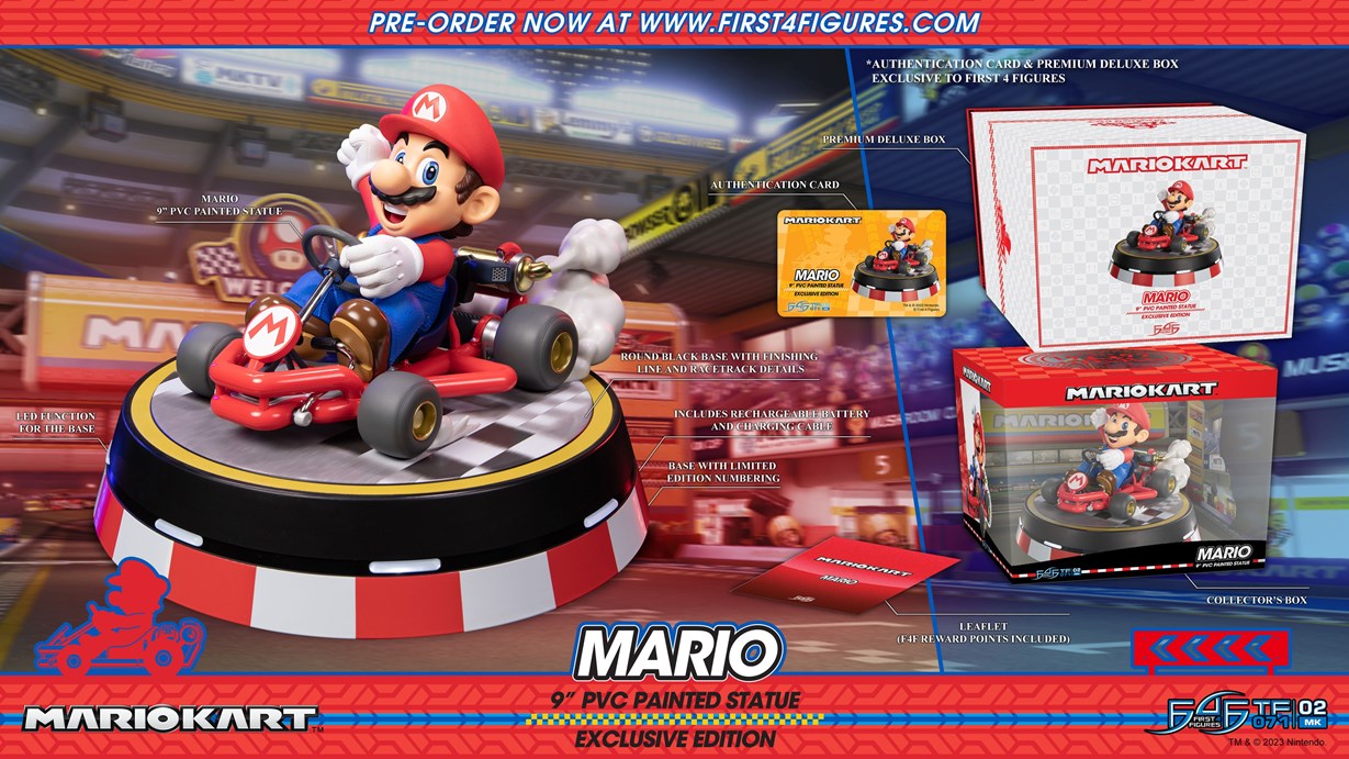 First 4 Figures reveals Mario Kart statue pre orders open