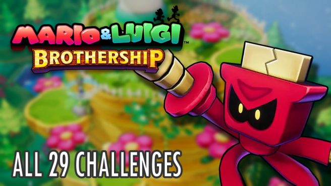 Mario Luigi Brothership all challenges