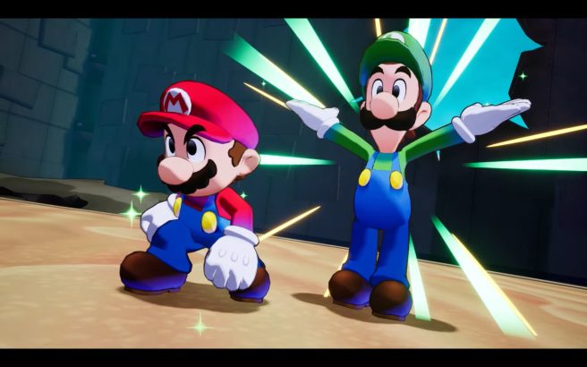 Mario Luigi Brothership story, Bros. Moves, Battle Plugs, Luigi Logic