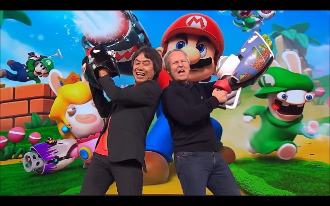 Trận chiến Vương quốc Mario Rabbids E3 Miyamoto