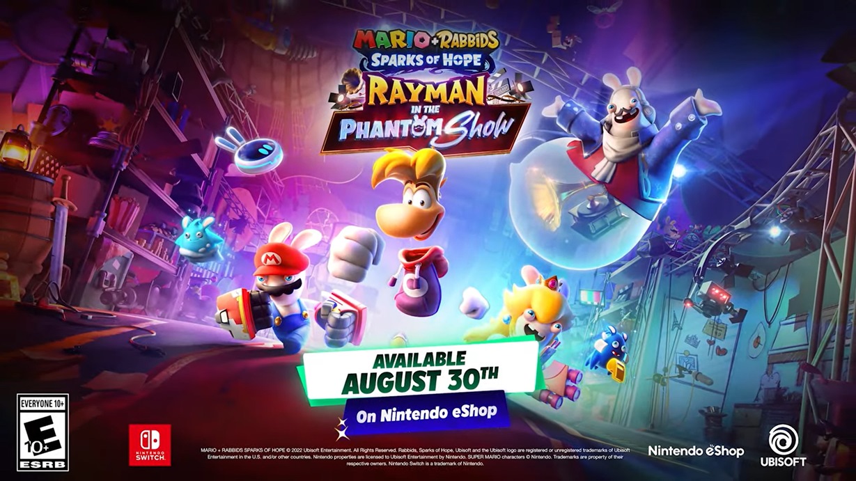 Mario + Rabbids Sparks of Hope: Rayman in the Phantom Show DLC Coming  August 30