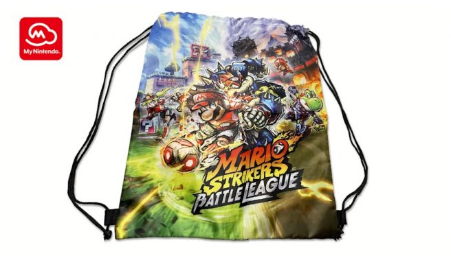 Mario Strikers: Battle League drawstring bag