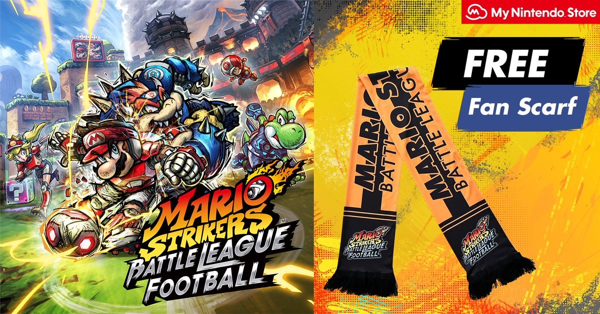 Mario Strikers Battle League pre-order bonus nintendo uk store