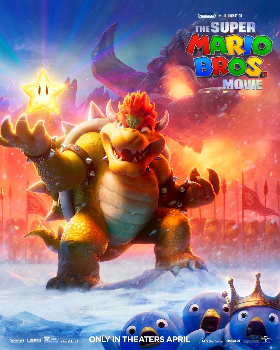 poster oficial do Super Mario Bros o filme usa as mesmas poses do