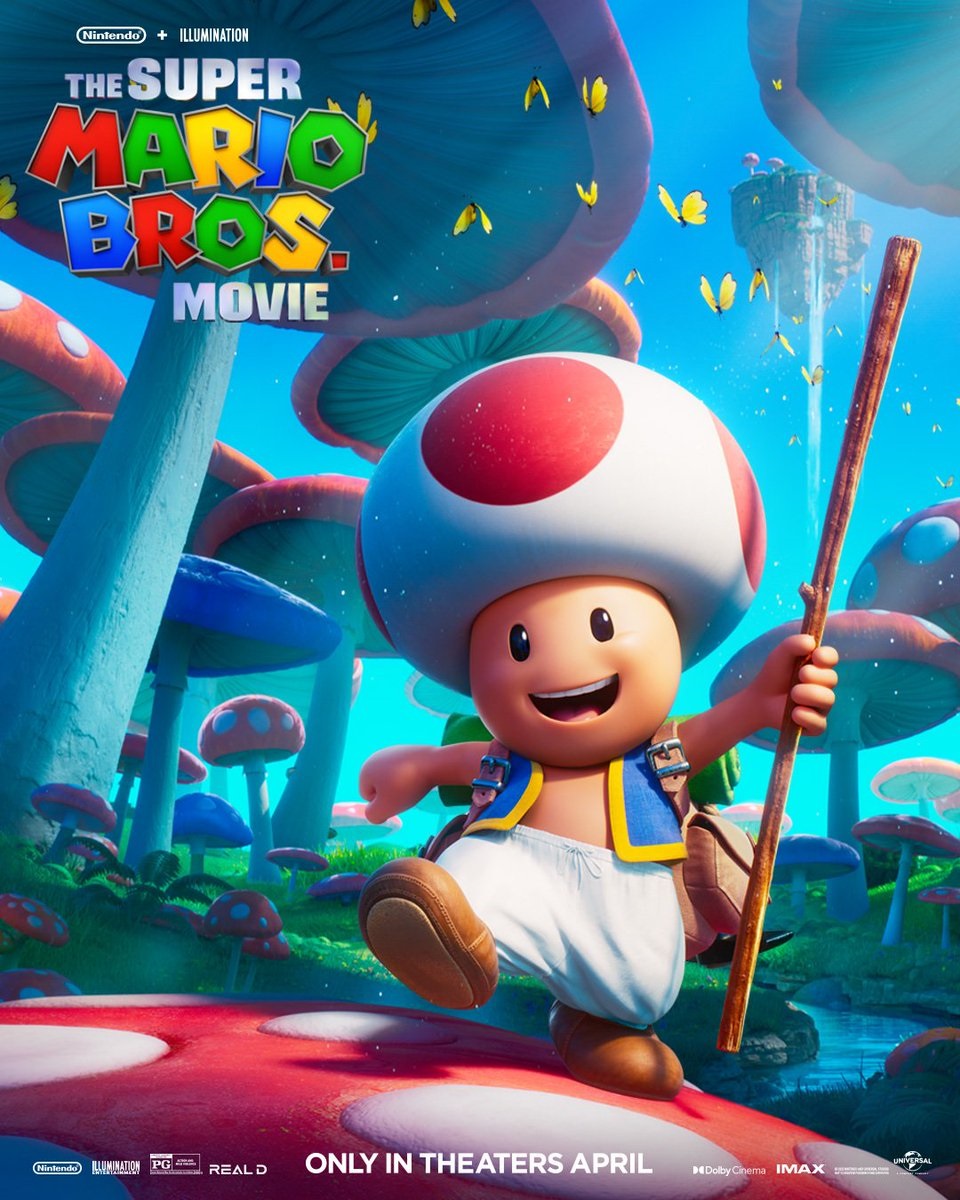 poster oficial do Super Mario Bros o filme usa as mesmas poses do