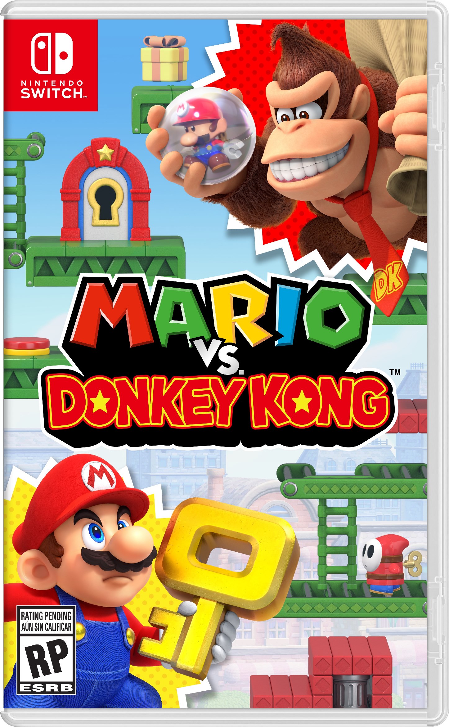 Mario vs. Donkey Kong Switch boxart, screenshots