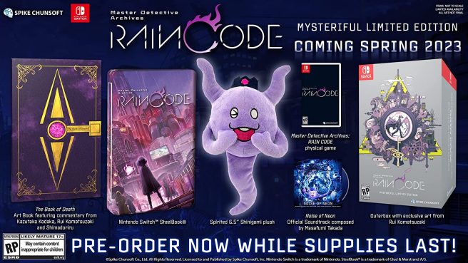 Master Detective Archives: Rain Code Mysteriful Limited Edition
