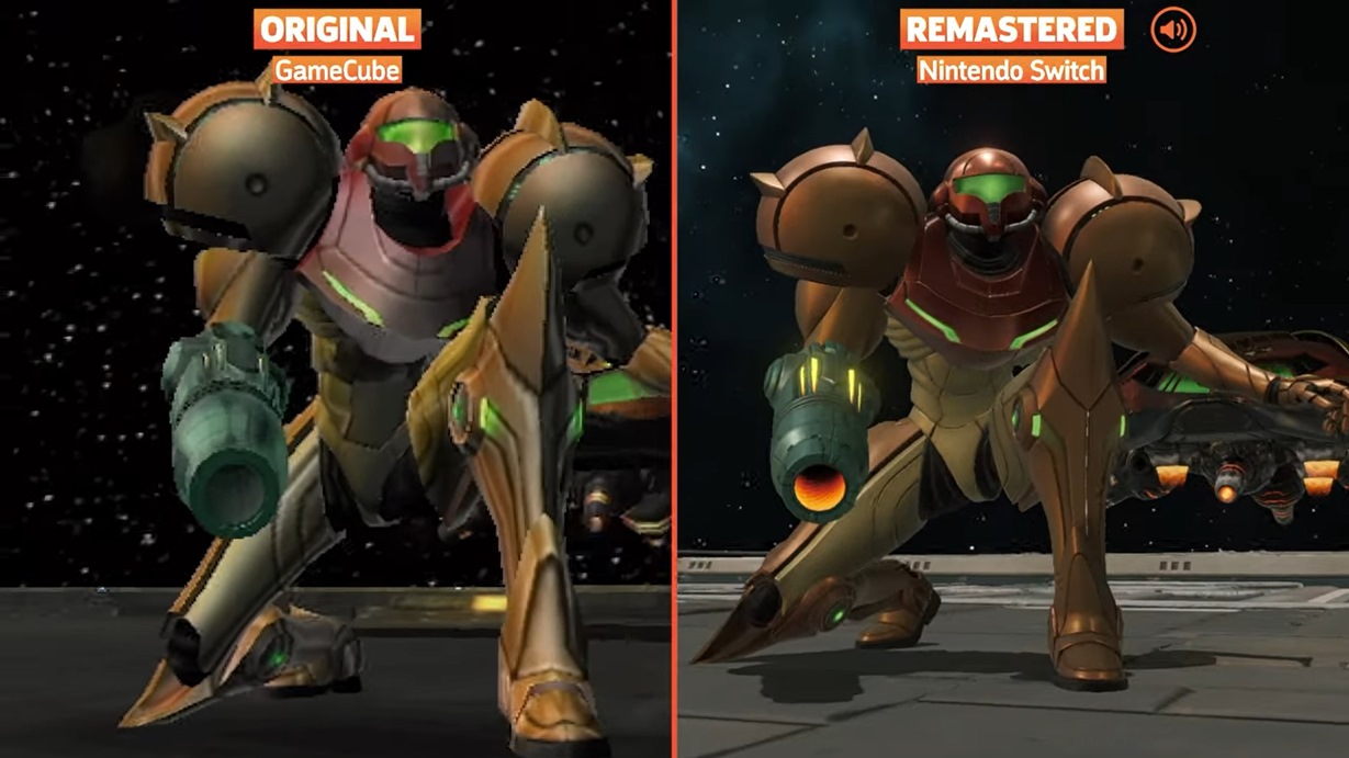 Metroid Prime Remastered comparison (Switch vs. GameCube)