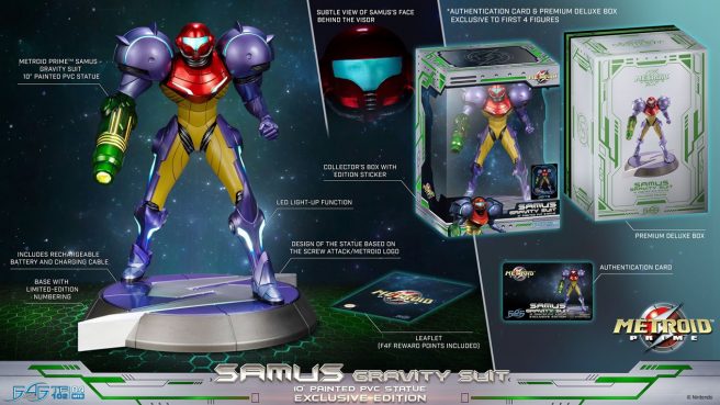 Metroid Prime Samus Gravity Suit statue