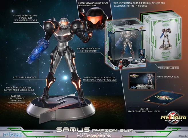 Metroid Prime Samus Phazon Suit statue