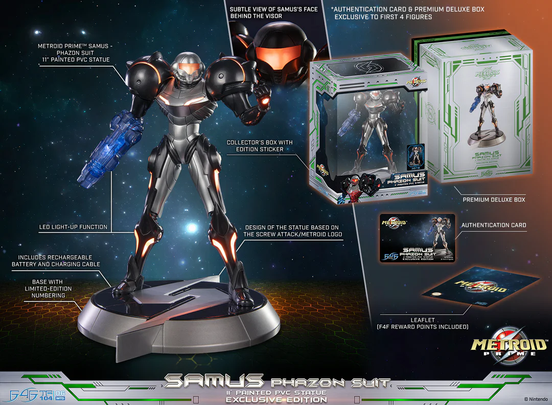 Metroid Prime Samus Phazon Suit statue