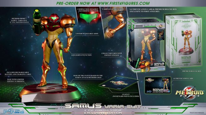 Metroid Prime Samus Varia Suit statue