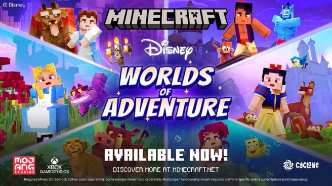 Minecraft Disney Worlds of Adventure DLC