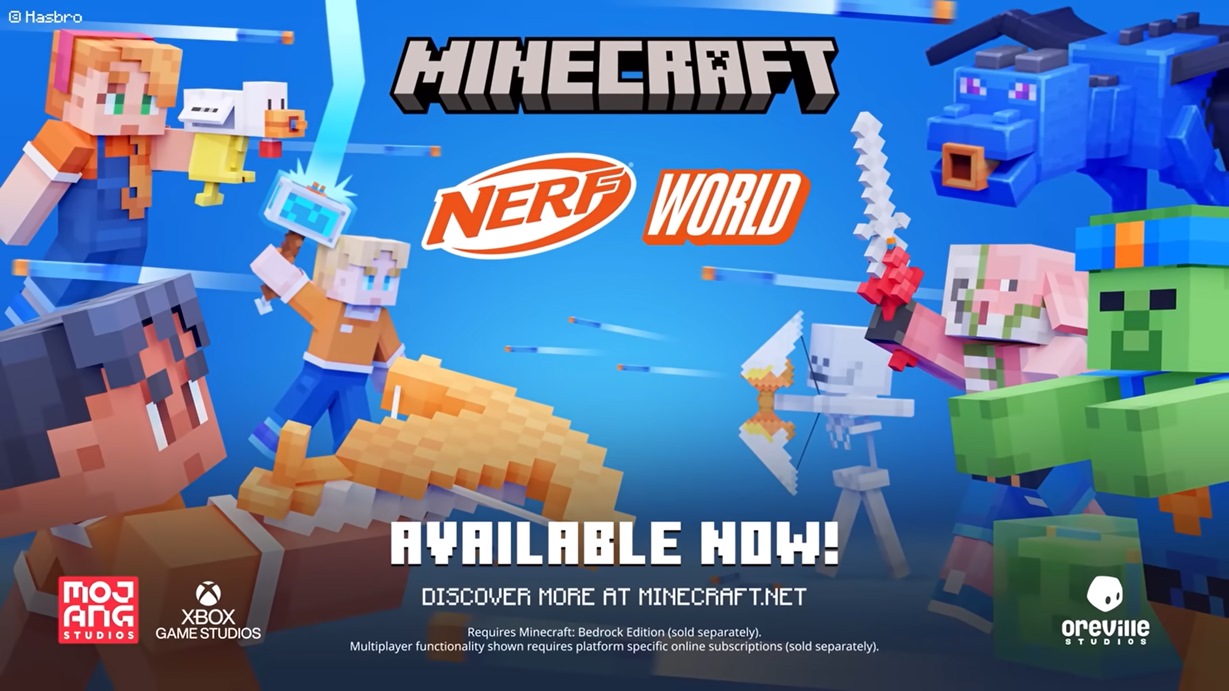 Nerf Expands into Braziland Minecraft DLC?