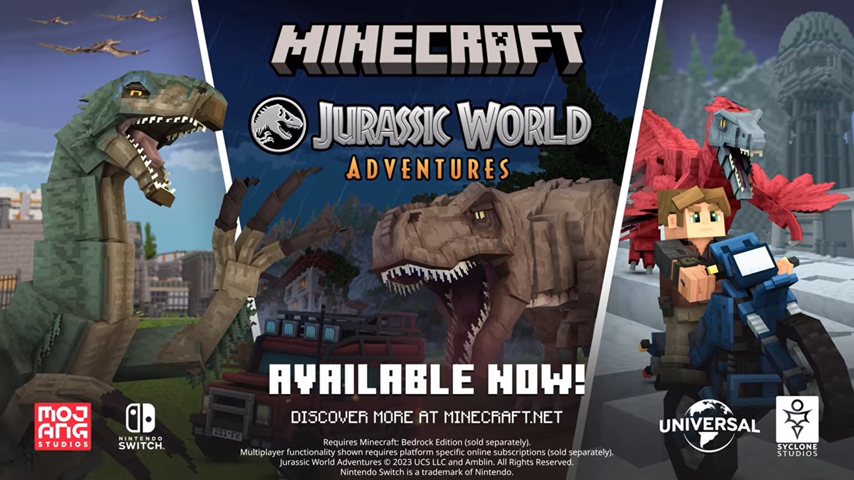 Minecraft x Jurassic World Adventures DLC