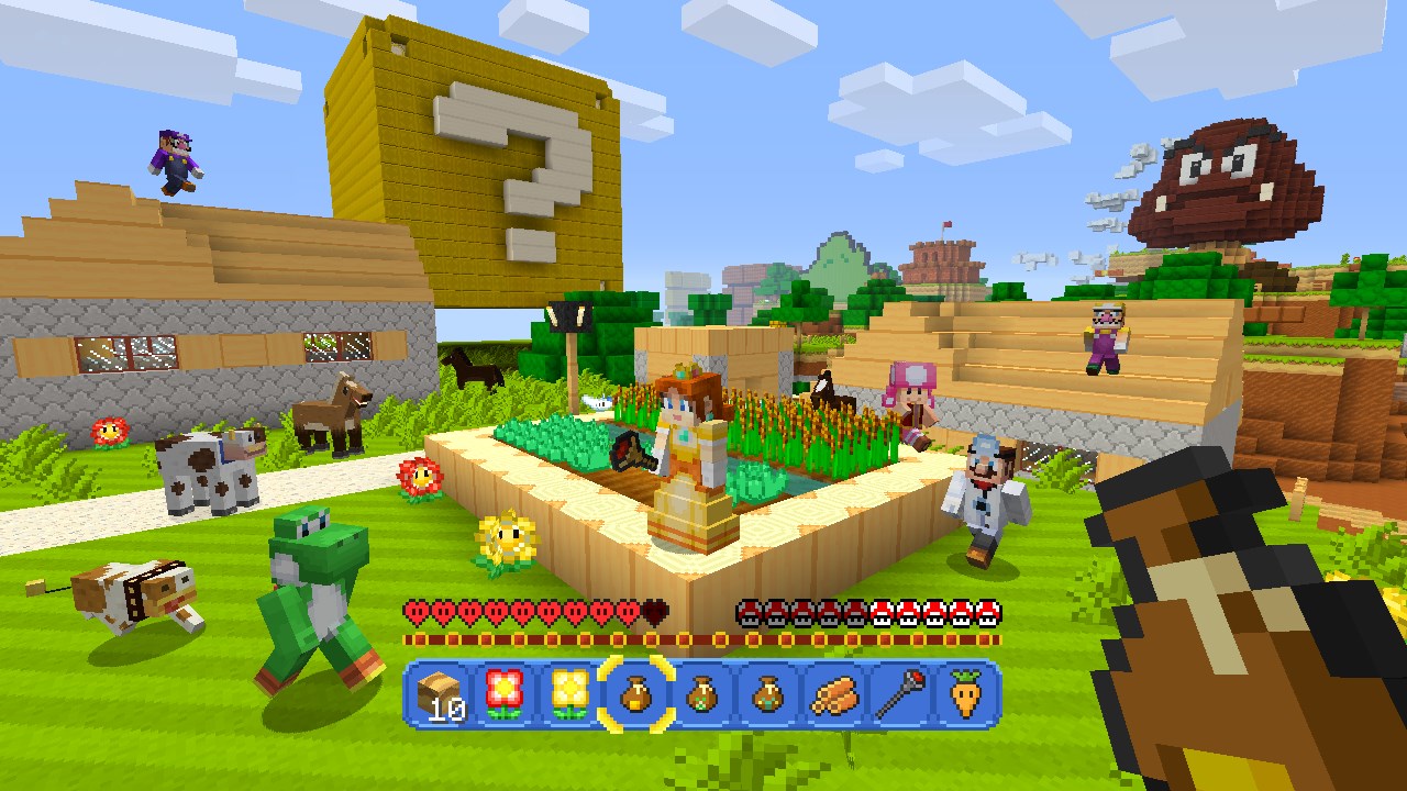 Another Round Of Minecraft Wii U Edition Super Mario Mash Up Pack Footage Nintendo Everything