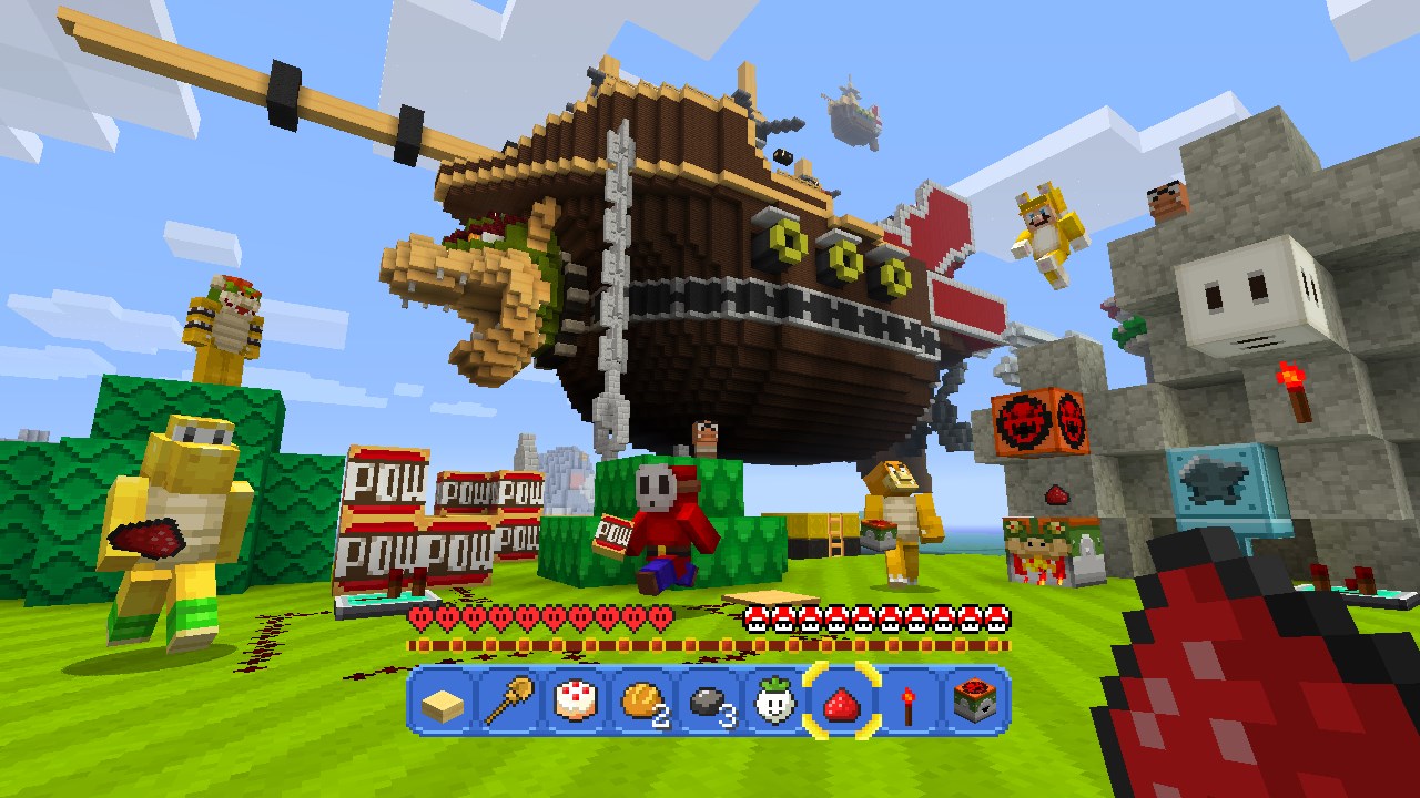 Minecraft Wii U Edition Super Mario Mash Up Pack Footage