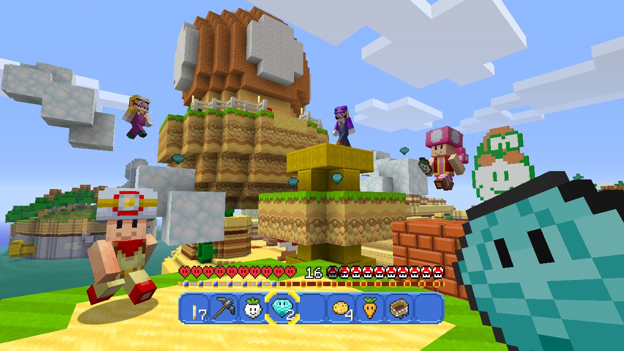 More Minecraft Wii U Edition Super Mario Mash Up Pack Footage Nintendo Everything