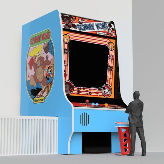 El juego de arcade de Donkey Kong jugable más grande del museo