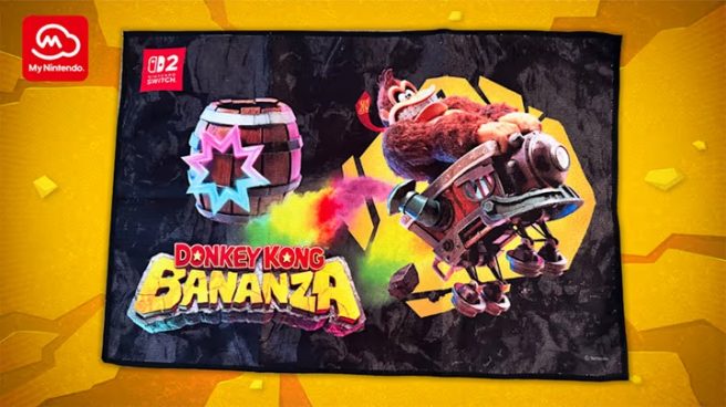My Nintendo Donkey Kong Bananza rally towel