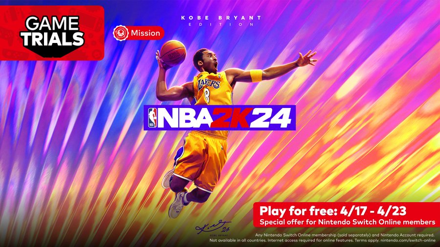 NBA 2K24 Switch Online Game Trial