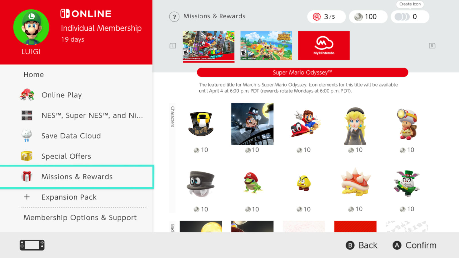 Nintendo Switch Online Missions And Rewards