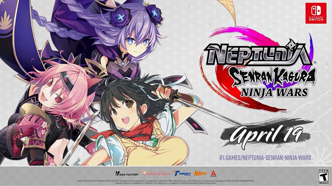 Neptunia x Senran Kagura: Ninja Wars Switch gameplay trailer