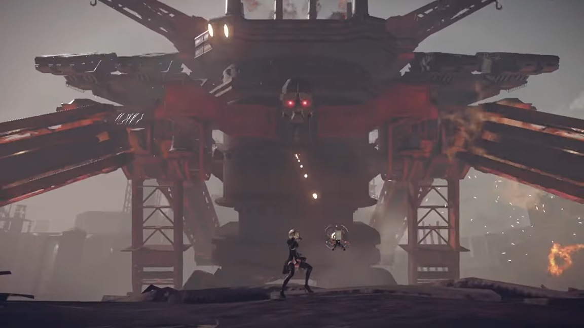 Novo gameplay de NieR: Automata na Switch