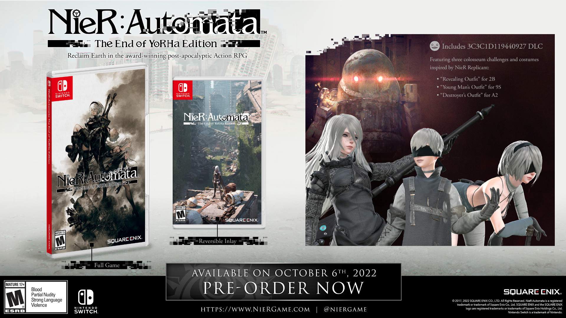 Nier Automata coming to Nintendo Switch in October - Polygon