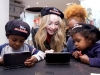 In this photo released by Nintendo of America, actor Sabrina Carpenter, currently starring in the Disney Channel sitcom Girl Meets World, shares her passion for art with fans of the Disney Art Academy video game. The Nintendo 3DS game brings Disney and Pixar characters together on-the-go in a creative, artistic way.