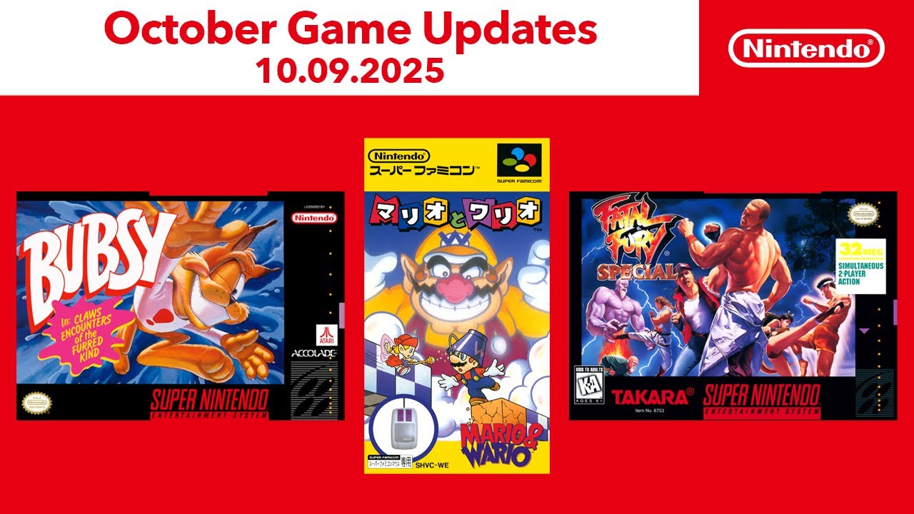 Nintendo Switch Online Adds Mario & Wario, Bubsy, and Fatal Fury Special to SNES Lineup