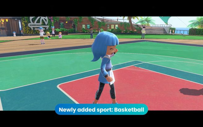 Nintendo Switch Sports basketball