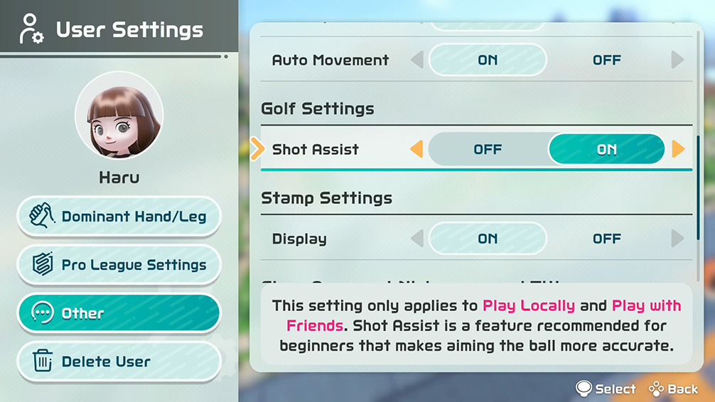 Nintendo Switch Sports update 1.3.0 update
