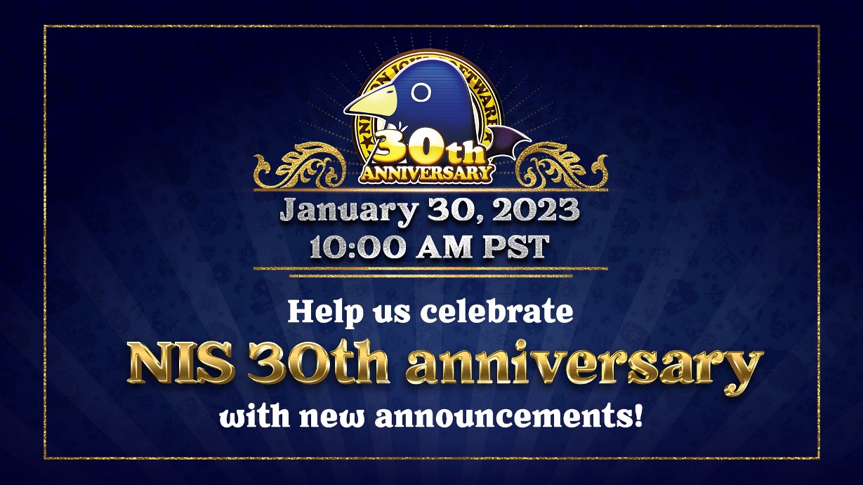 Nippon Ichi Software 30th anniversary live stream