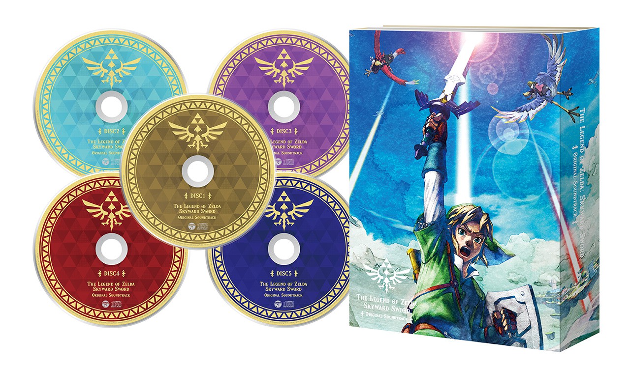 The Legend of Zelda: Skyward Sword HD soundtrack CD box set and