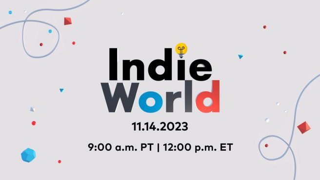 November 2023 Indie World Showcase recap announcement