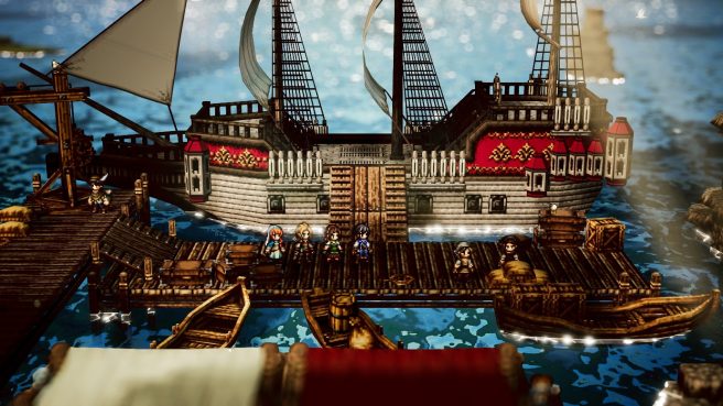 Octopath Traveler 0 details companions, Path Actions, Amity Levels, Party Chat, adventures at sea