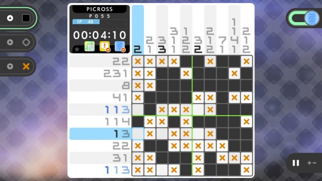 Picross S8-Gameplay