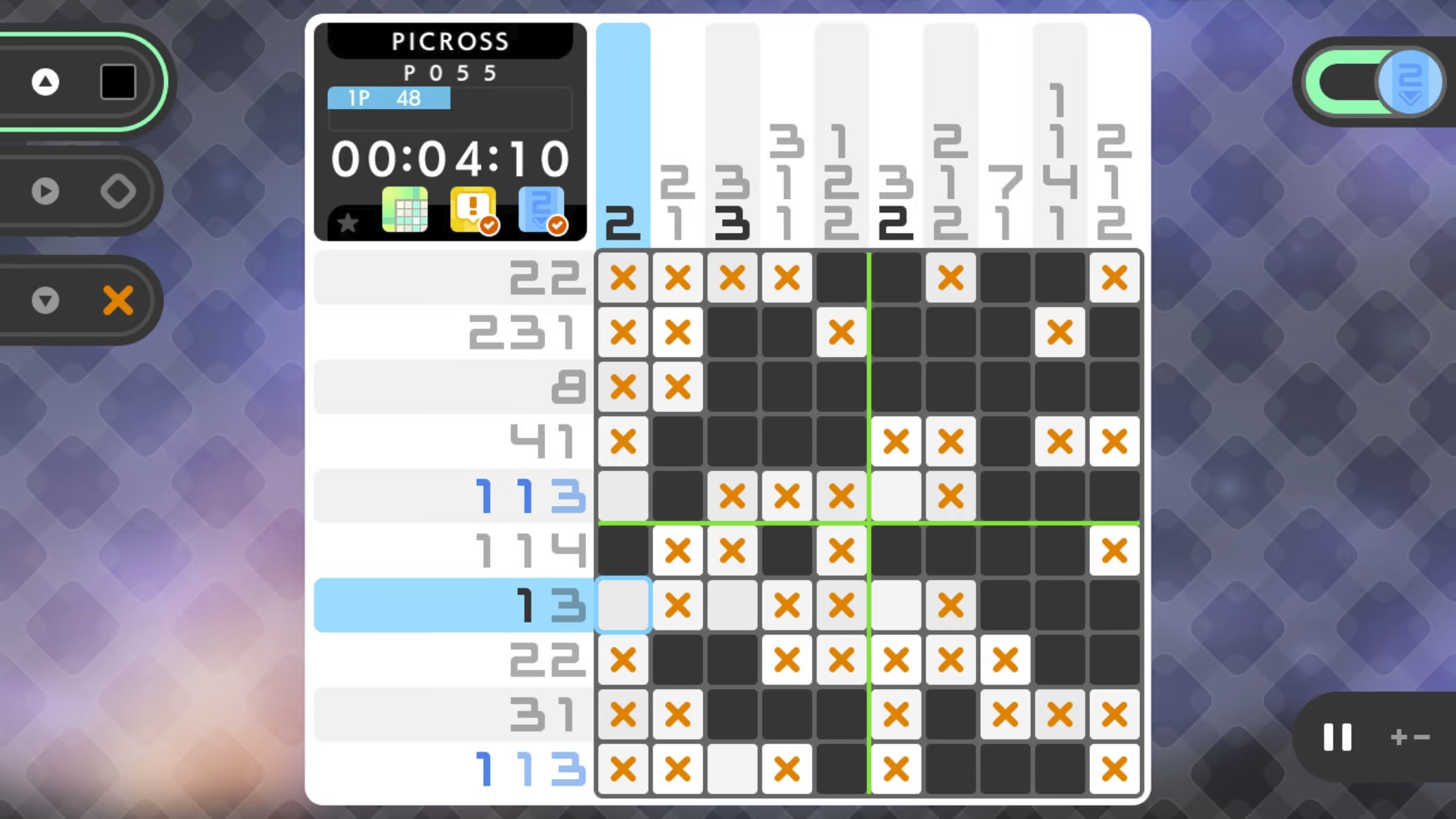 Picross S8 gameplay